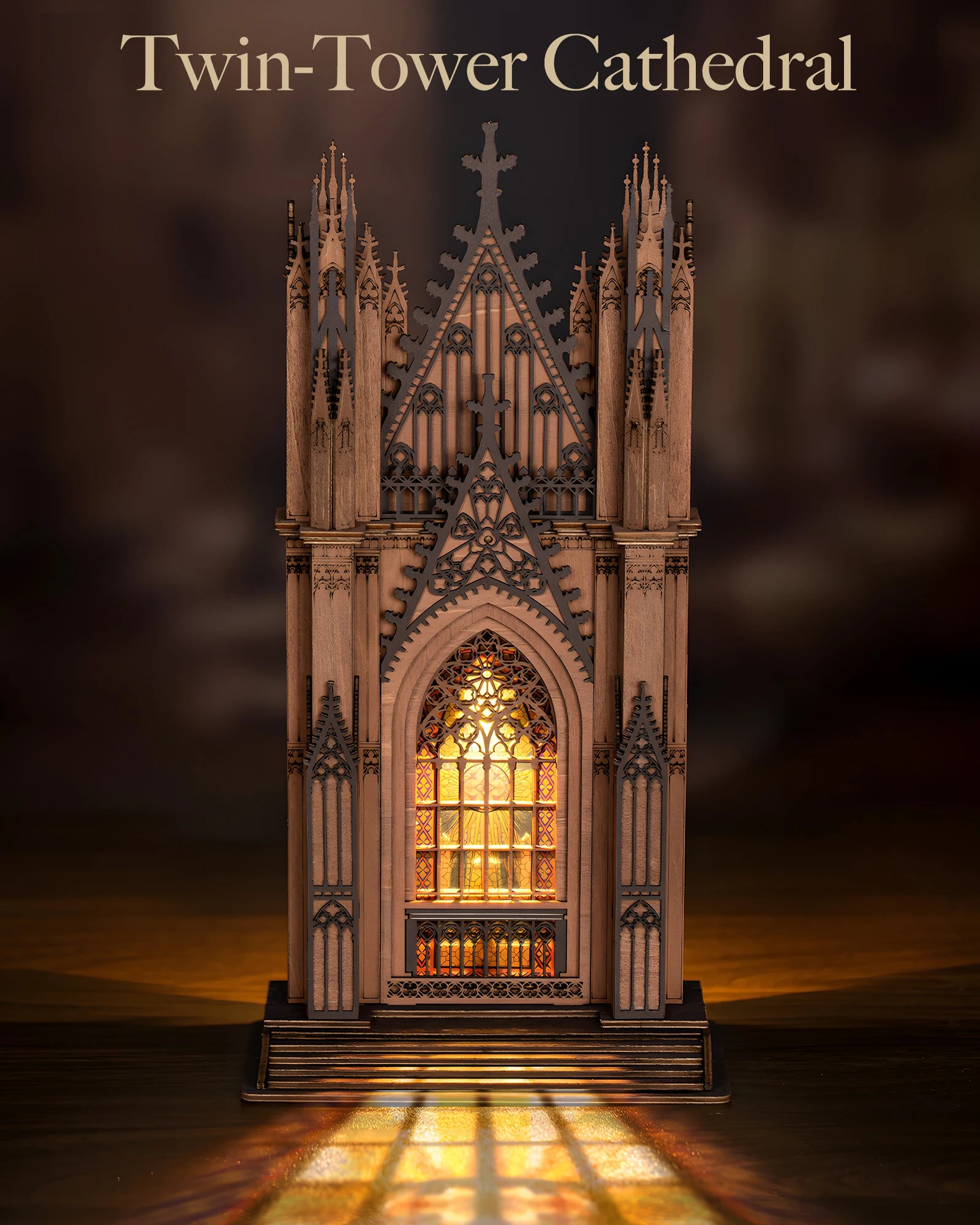 ROBOTIME Rolife TG Series Gothic Architecture Building Kit 3 Cathedral Models Stress Relief Craft Perfect Birthday Gift for Men